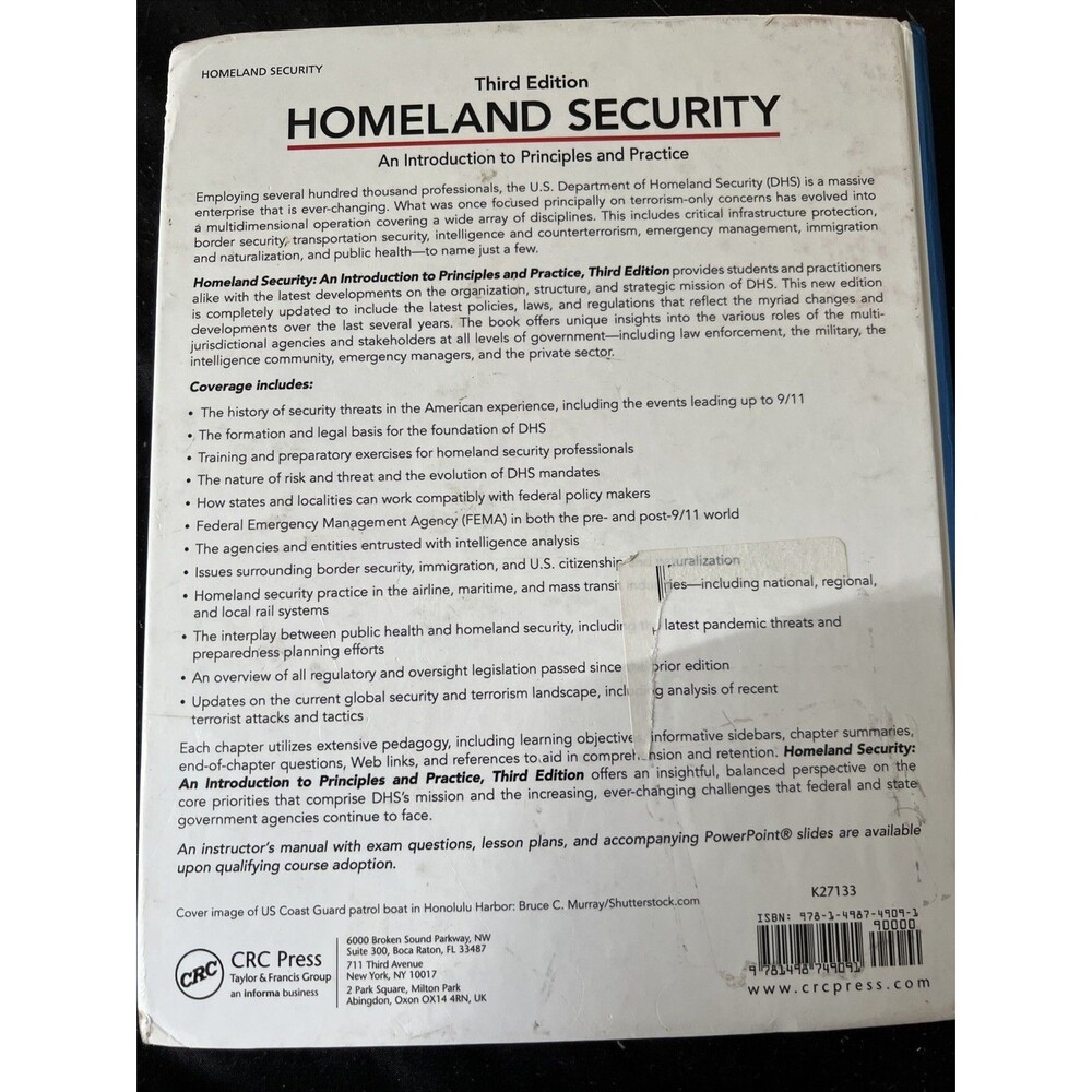 Homeland Security : An Introduction to Principles and Practice, Third Edition by - Picture 2 of 2